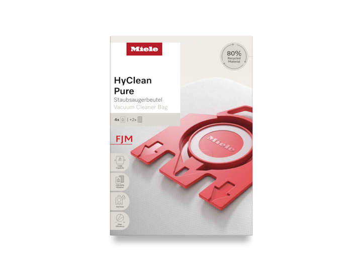 Miele Pack of 4 FJM HyClean Pure Vacuum Cleaner Bags