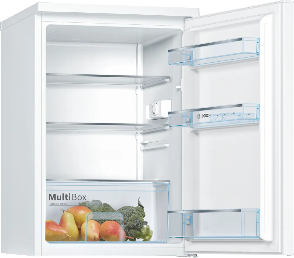 Bosch KTR15NWECG Series 2 Under Counter Larder Fridge, White, E Rated