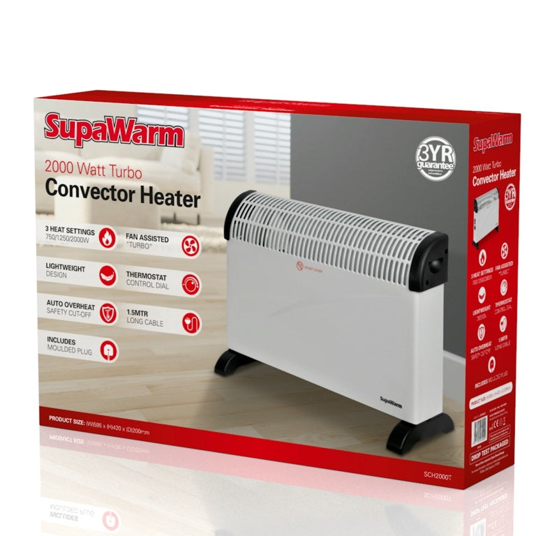 SupaWarm Turbo Convector Heater 2000w