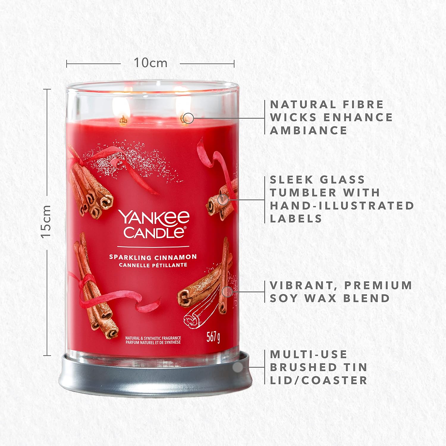 Yankee Candle Sparkling Cinnamon Large Tumbler