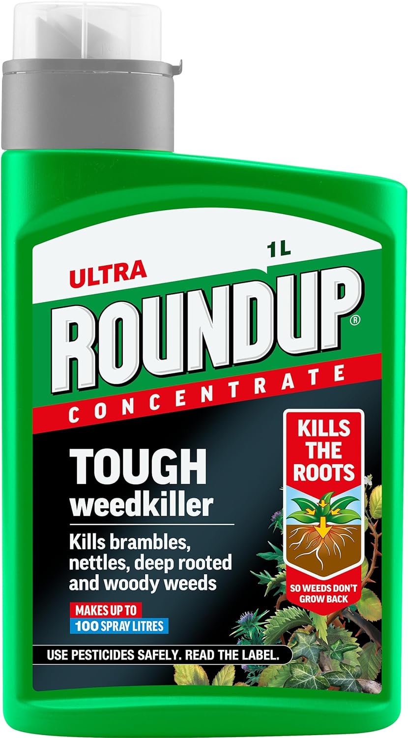 Roundup Ultra Tough Weedkiller Concentrate 1L