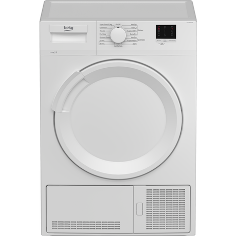 Beko DTLCE80041W 8kg Condenser Tumble Dryer - White