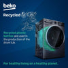 Beko WTIK74151F 7kg 1400rpm Integrated RecycledTub Washing Machine - White