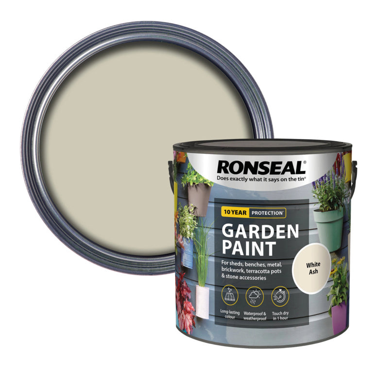 Ronseal Garden Paint - White Ash 2.5L