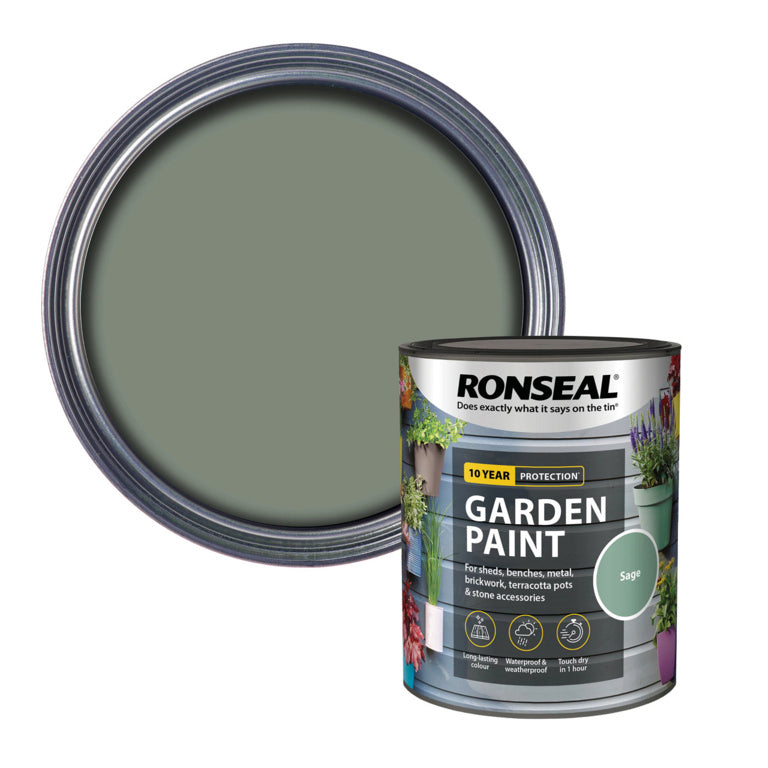 Ronseal Garden Paint - Sage 750ml