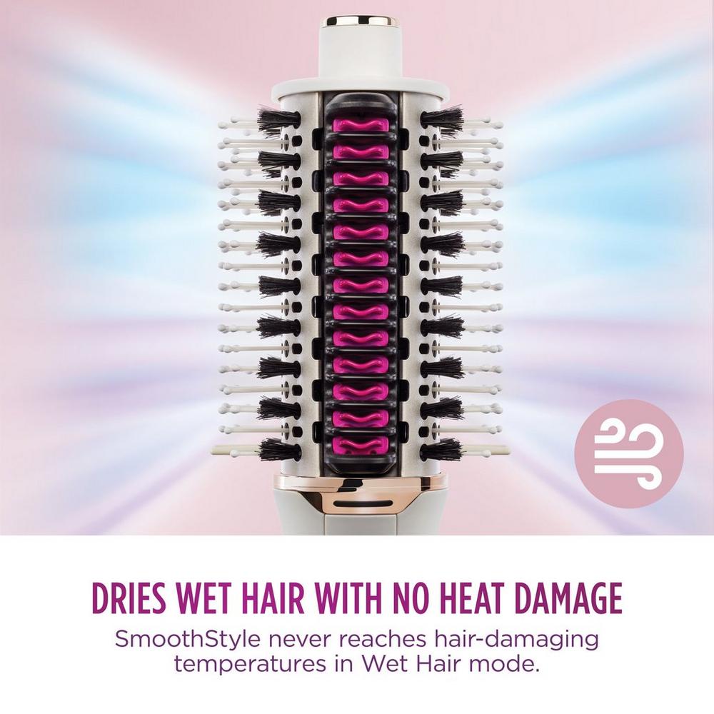 Shark HT212UK SmoothStyle Heated Brush & Smoothing Comb with Storage Bag