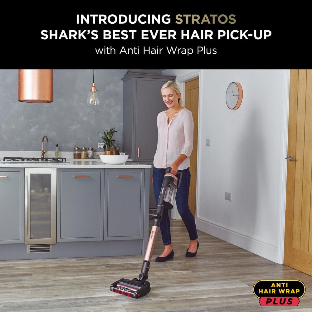 Shark IZ400UK Stratos Cordless Stick Vacuum Cleaner - 60 Minutes Run Time - Gold