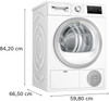 Bosch WTN83203GB 8kg Condenser Tumble Dryer - White