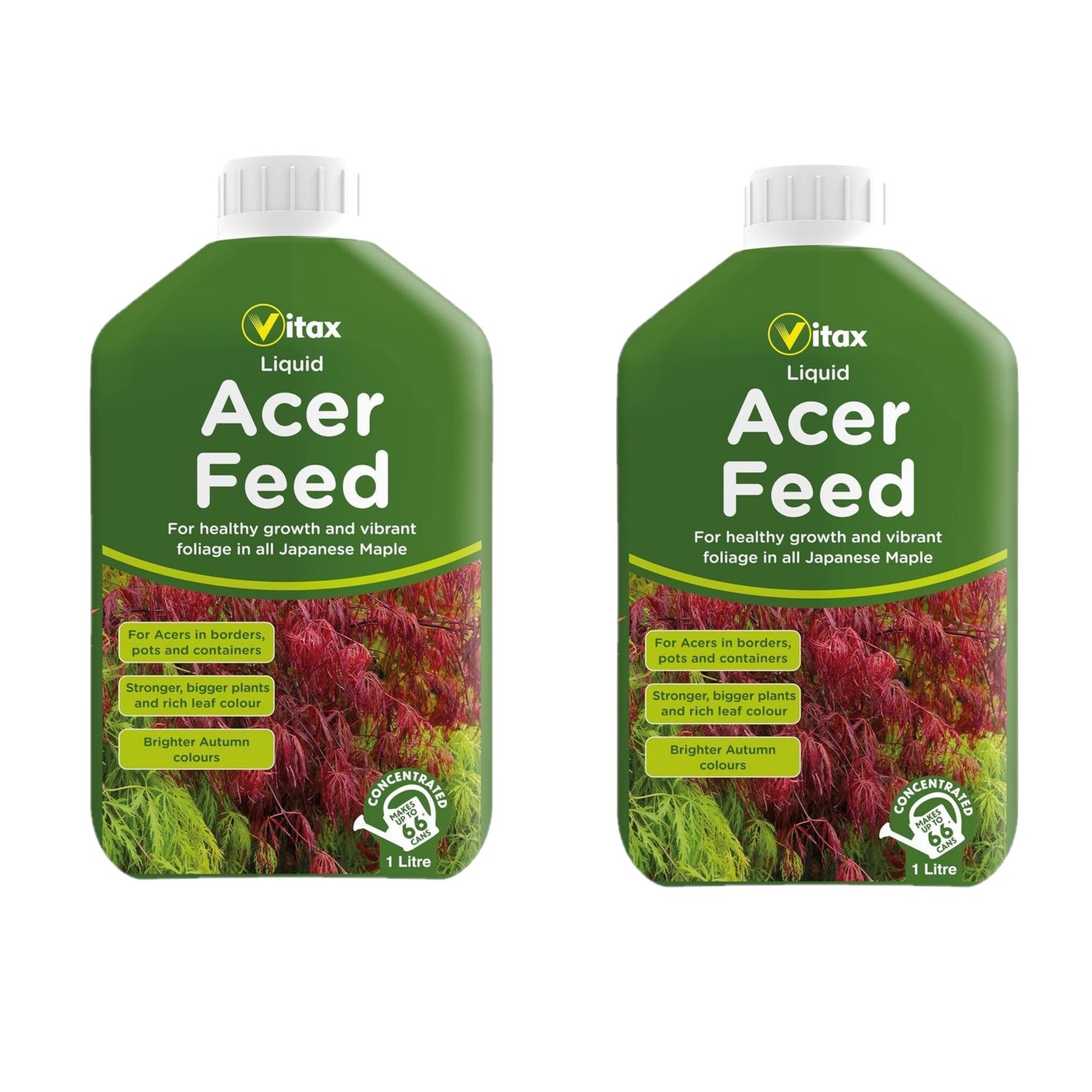 2 x Vitax Acer Liquid Feed Fertiliser Food 1 Litre