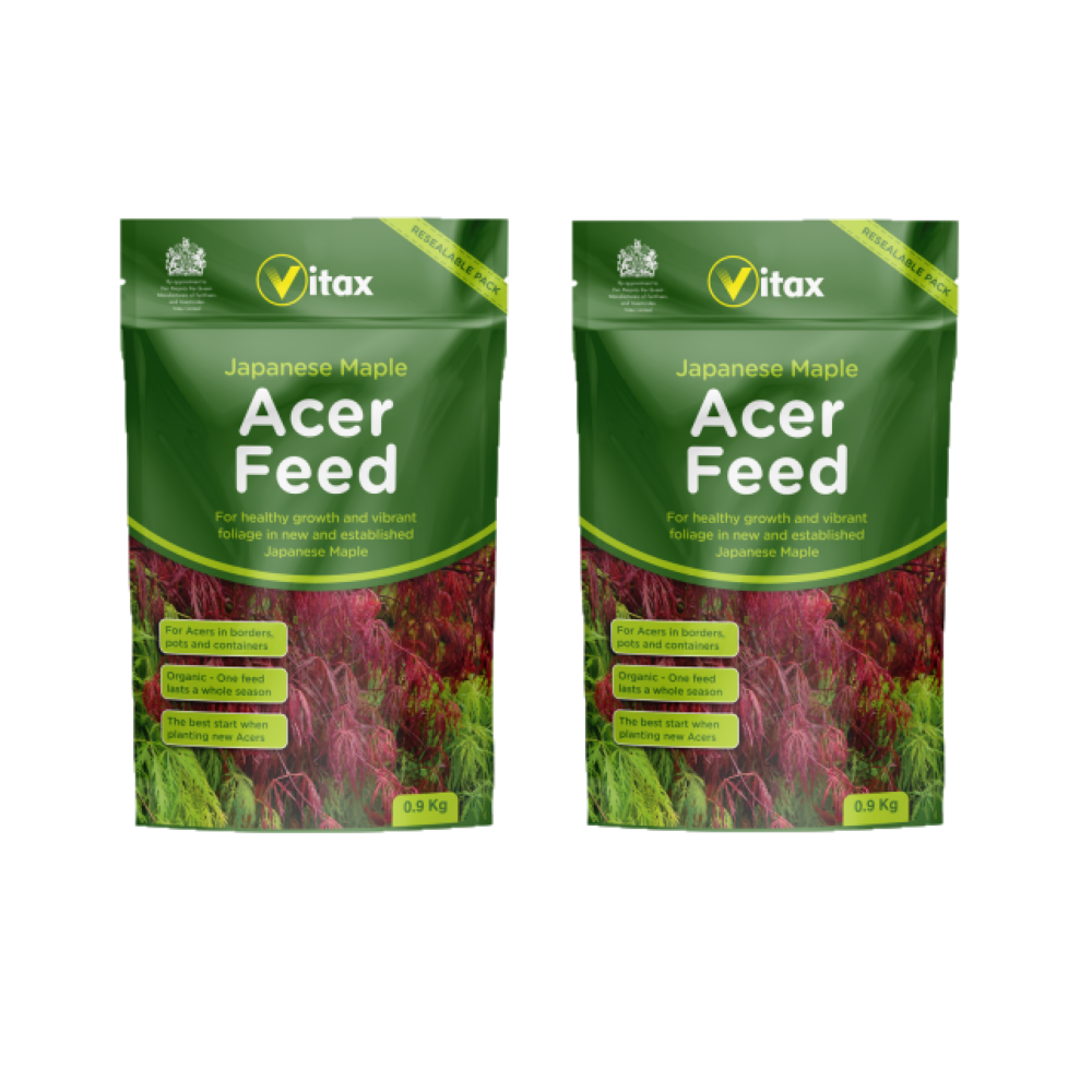 2 x Vitax Japanese Maple Acer Fertiliser Feed 900g Pouch