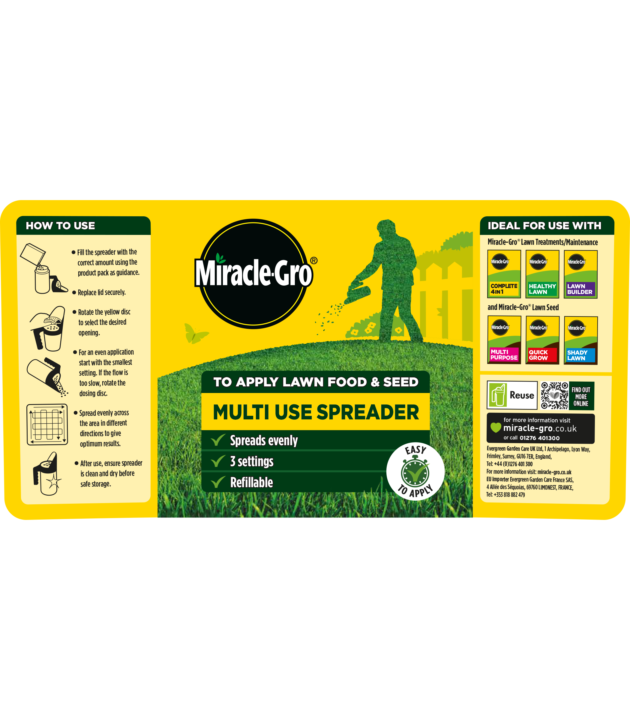 Miracle-Gro Multi Use Compact Spreader