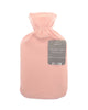 LARGE 1L NATURAL RUBBER HOT WATER BOTTLE WITH WARM KNITTED FLEECE FAUX FUR COVER