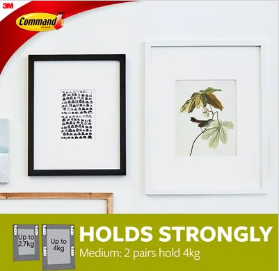 Command Medium Picture Hanging Strips 17201-4Pk Garden & Diy Home Improvements Accessories