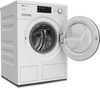 Miele WEG665 WCS TwinDos 9kg Washing Machine, Lotus White, Chrome Door