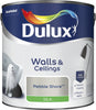 Dulux Silk Emulsion Paint For Walls And Ceilings - Pebble Shore 2.5L Garden & Diy  Home Improvements