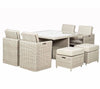 Royalcraft Seychelles Deluxe Cube Set 4 Chairs Stools & Table Garden Diy Outdoor Furniture