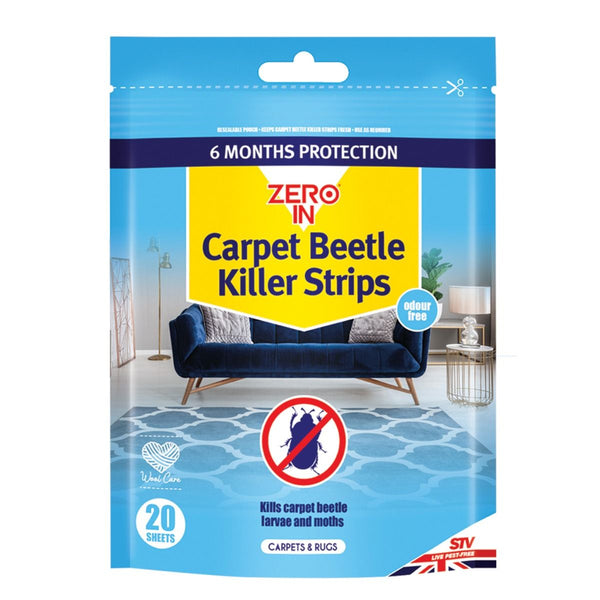 Carpet Beetle & Moth Killer Strip - 20-Pack